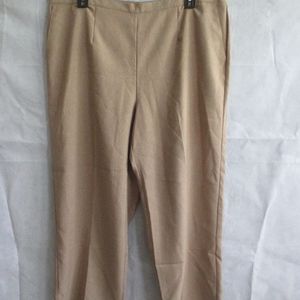 NWT - ALFRED DUNNER tan pants - sz 24W - MSRP $52.